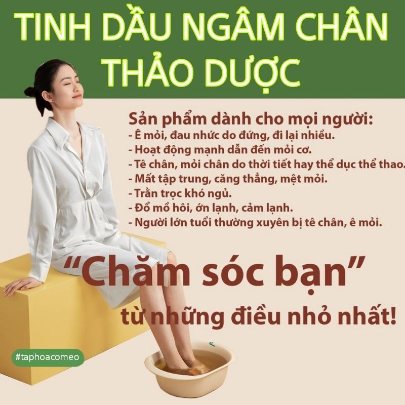 TINH DẦU THẢO DƯỢC NGÂM CHÂN BẢO LINH