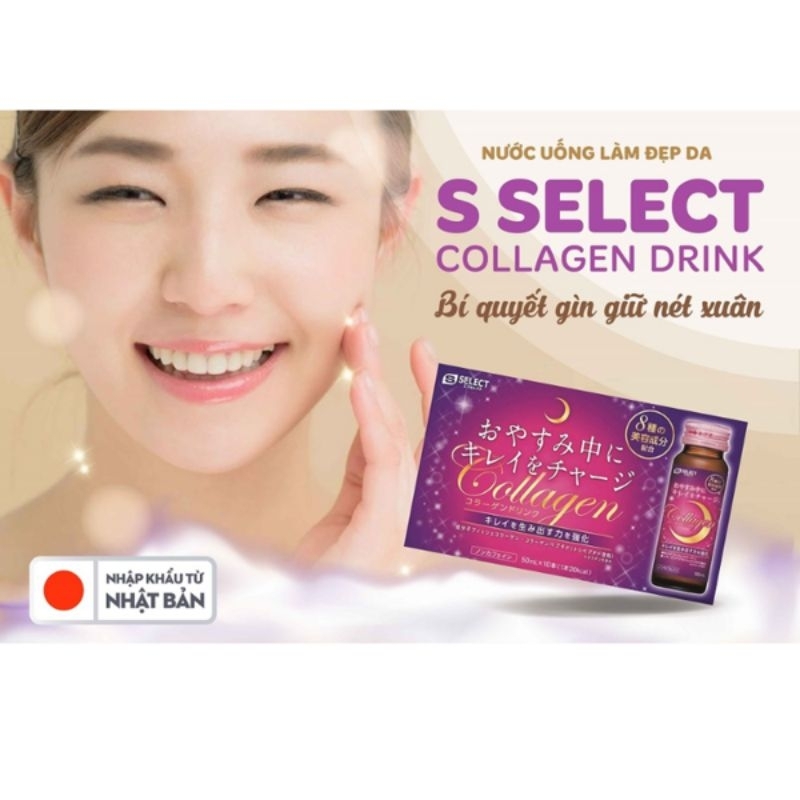 Nước uống Collagen S SELECT Nhập Bản