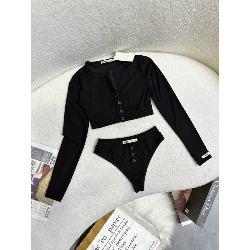 Set bikini tay dài đi biển-Komistore