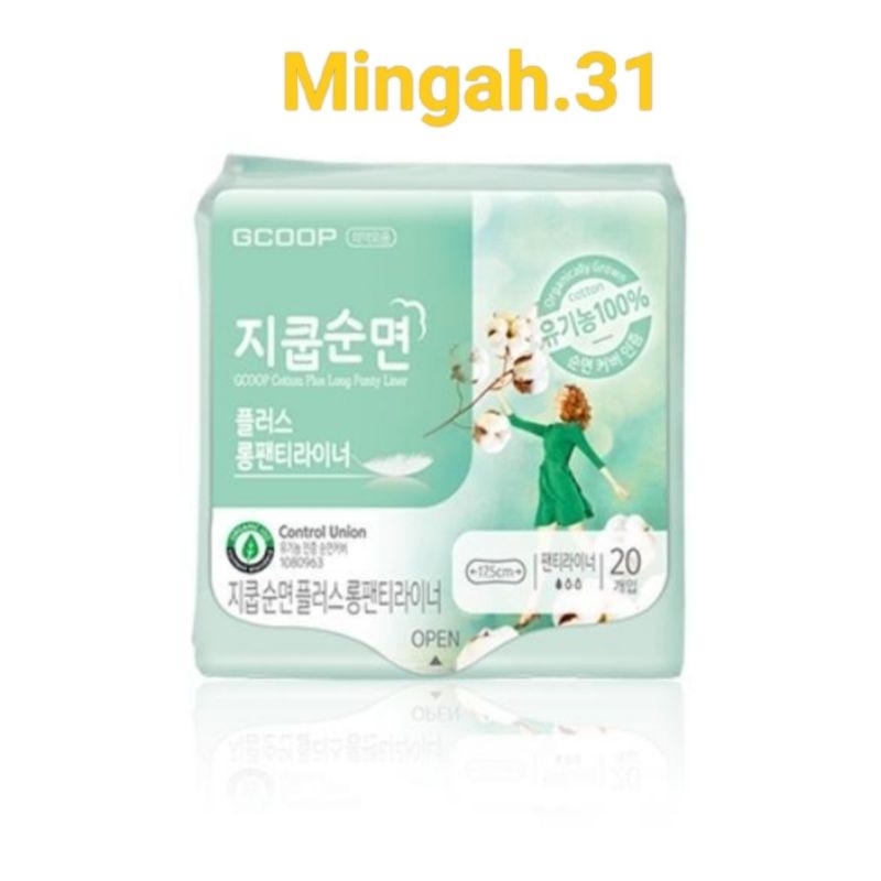 Băng vệ sinh hàng ngày Cotton Plus Long Panty Liner GCOOP Hàn Quốc (80 miếng)
