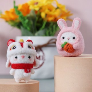 Len Chọc Handmade, Bộ Kit Len Chọc Thỏ Bunny (Có Video Hướng Dẫn)