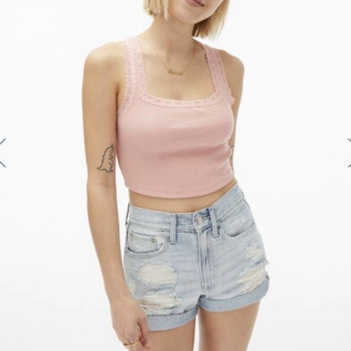 Áo 2 dây bản to AÉROPOSTALE dáng croptop quyến rũ, thanh lịch đủ màu