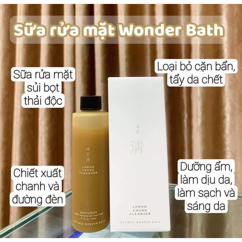 Sữa rửa mặt chanh đường đen