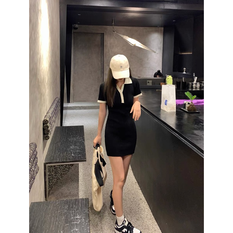 Đầm Body Phối Cổ Polo