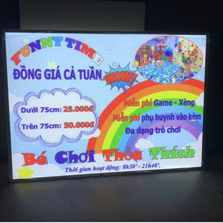 Menu led . tranh led . -50x70- Khung tranh điện - tranh led - hộp đèn quảng cáo siêu mỏng - poster led