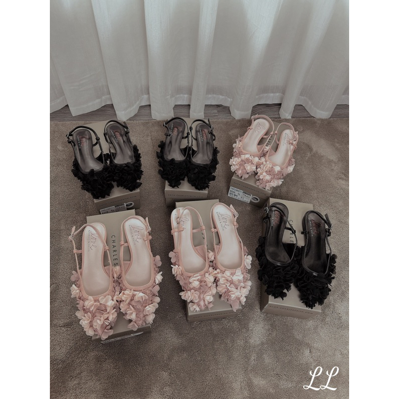 Giày búp bê đính hoa 2p Wabisabi N1503