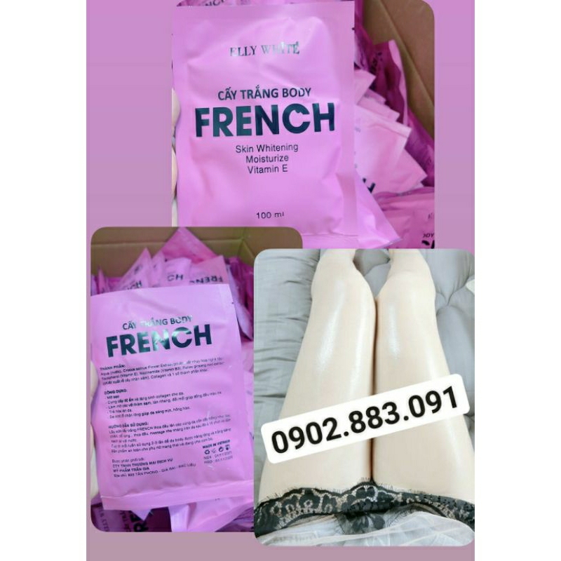 Tắm trắng saffron và nhân sâm cấy trắng body FRENCH