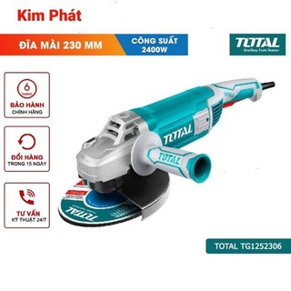 Máy mài góc cầm tay total tg1252306 2400w đường kính đĩa mài 9" 230mm