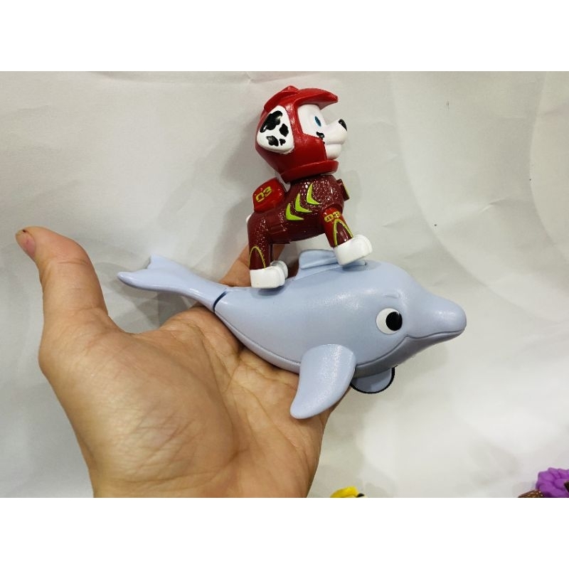 Đồ chơi Paw Patrol: Set 12 nhân vật chó cứu hộ và biển Aqua Pups có công năng