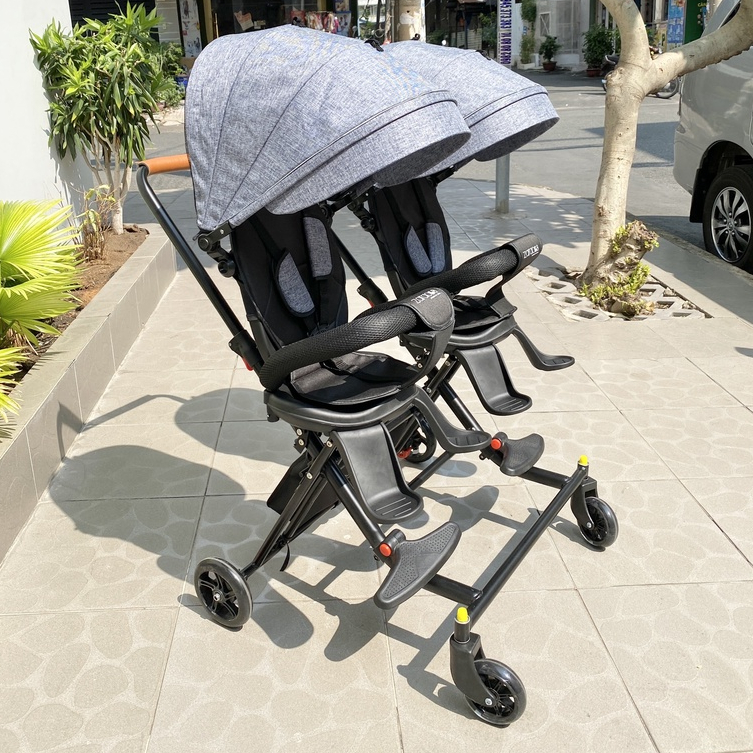 Xe đẩy đôi cho bé - ZARACOS NORIO 9026 và NICOLAS 0266
