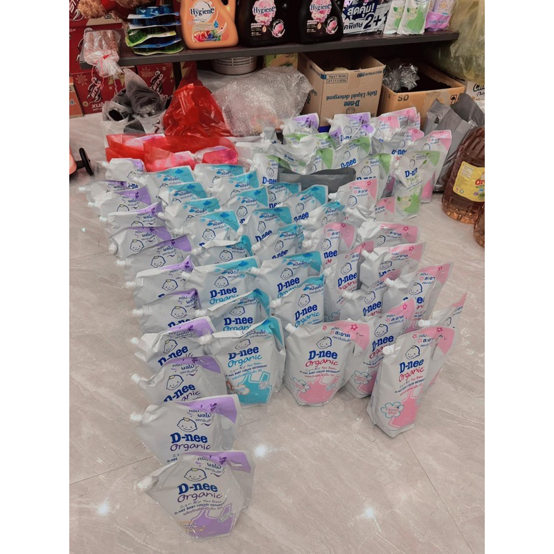 Nước giặt quần áo em bé sơ sinh D-nee 2in1 chuẩn nội địa Thái Lan TÚI 1400ml
