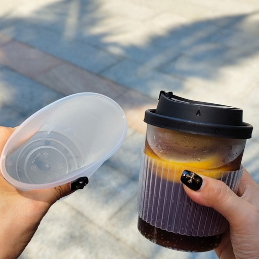 Ly nhựa tròn + nắp ABS dày