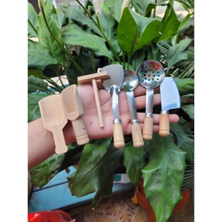 Muỗng - Xẻng Không Gỉ Loại Lớn Dùng Cho Mô HÌnh Nấu Ăn Miniature