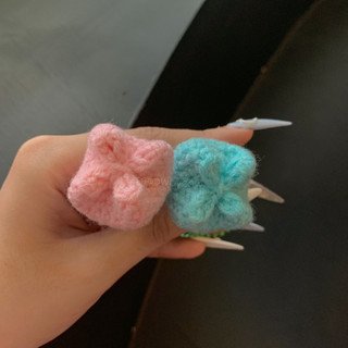 Móc Khoá Hoa Tulip Mini Bằng Len