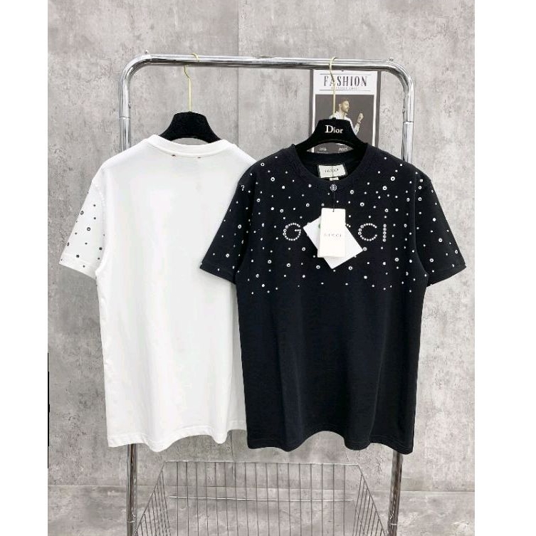 Áo thun cotton 2C thêm hoạ tiết chấm bi siêu xinh,9916