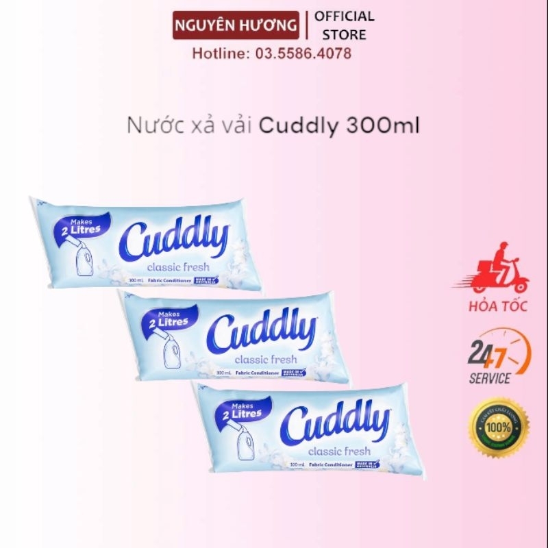 Nước xả vải đậm đặc Cuddly 300ml - Úc