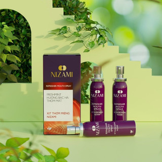 Chai xịt thơm miệng nizami chính hãng thơm mát hơi thở 20ml