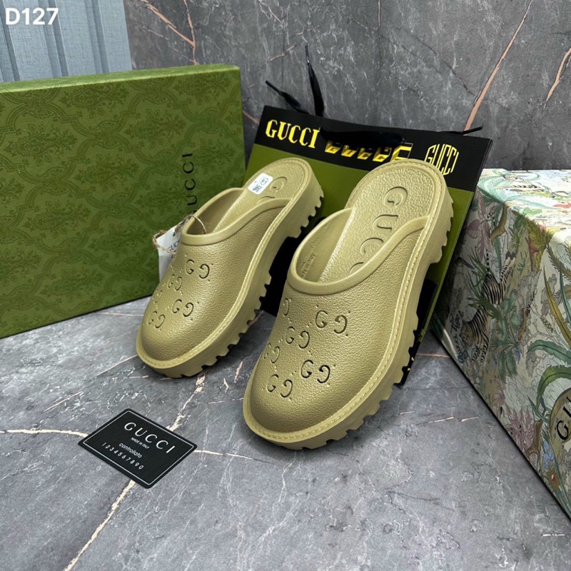 Sục Gc cao su Nam đế cao 5cm 2 màu đen be