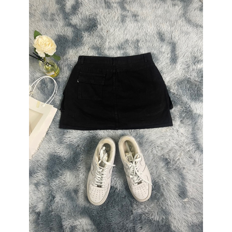 Chân váy Jean kaki,váy túi hộp, phối đồ đa phong cách y2k