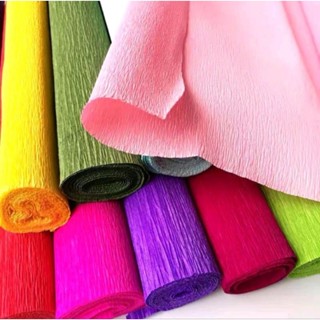 CUỘN GIẤY NHÚN LÀM HOA 50CMx2.5M CAO CẤP - GIẤY XỐP NHĂN LÀM HOA HANDMADE 