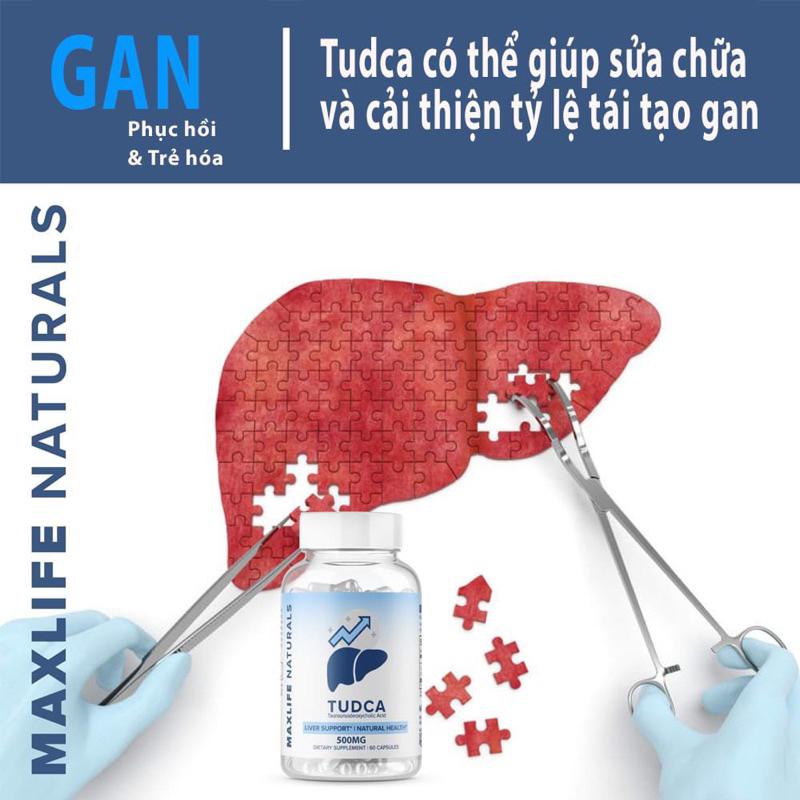 Maxlife Naturals Tudca 500mg 60 Viên