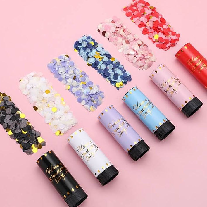 Pháo giấy kim tuyến mini [mẫu ngẫu nhiên tại 4Gs Texas]