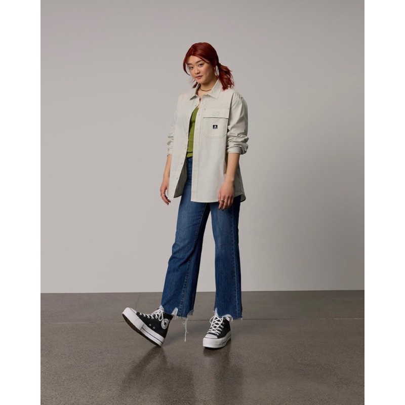 Chuck Canvas Platform Black High Giày Converse Thể Thao Đế Cao 560845C