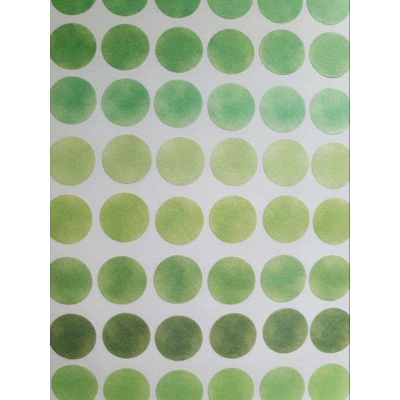 55 sticker washi chấm tròn nhiều màu không trùng