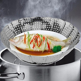 ( Nhật Bản ) Vỉ hấp inox (có thể điều chỉnh độ mở rộng) hàng chuẩn Nhật
