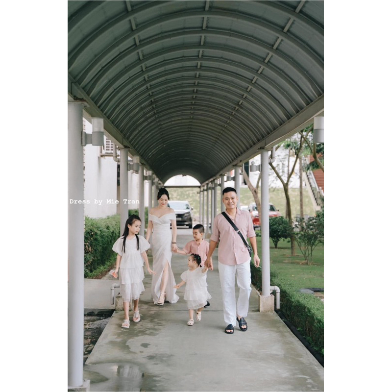 Đầm cô dâu , váy cưới đi bàn , dạ hội cúp ngực trễ vai xẻ tà