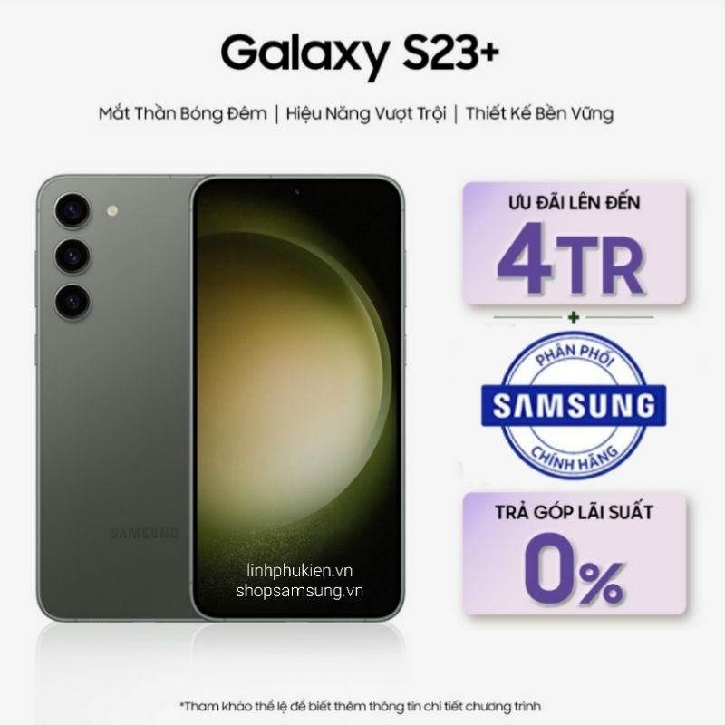 [Mã 77ELHA100K giảm 8% đơn 800K] Điện Thoại Samsung Galaxy S23 Plus ( S23+ ) - Hàng chính hãng mới 100% New Seal | BigBuy360 - bigbuy360.vn