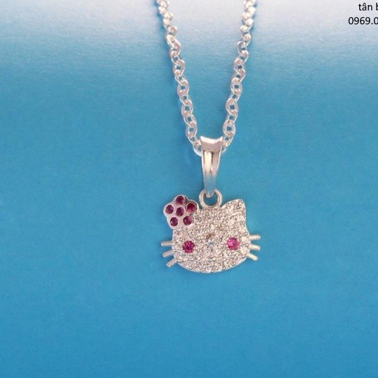 dây chuyền BẠC mèo kitty , trẻ đeo bạc rất tốt ạ , giúp kỵ gió độc, giúpbé ăn ngon miệng , ngủ sâu giấc , nhìn đẹp nữa ạ