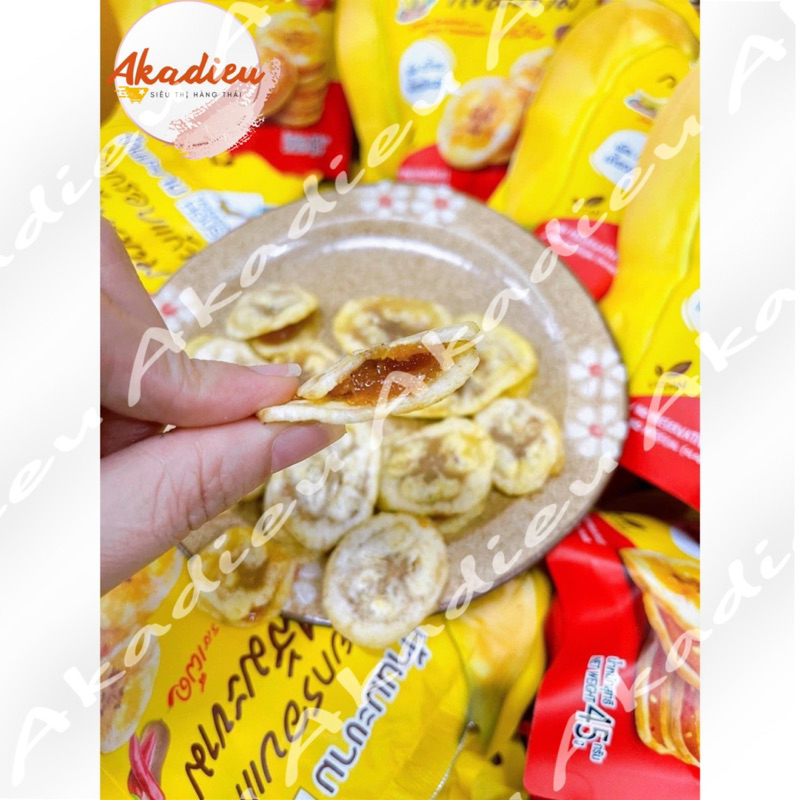 Chuối sấy kẹp me chua ngọt Thái Lan gói to 90gr
