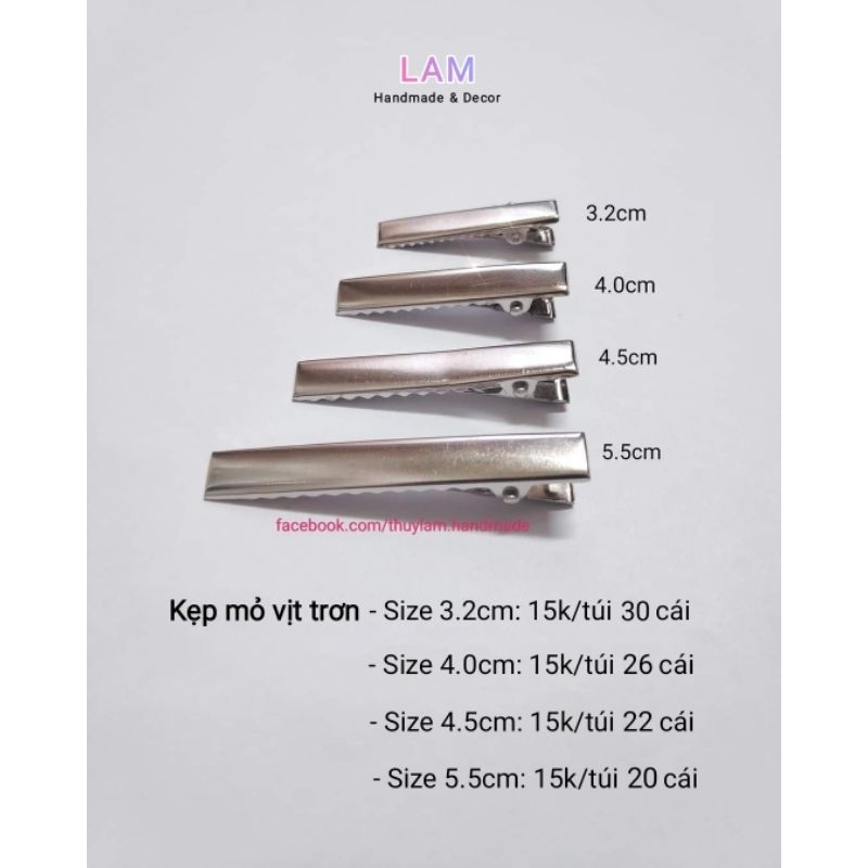 Phôi kẹp tóc kim loại