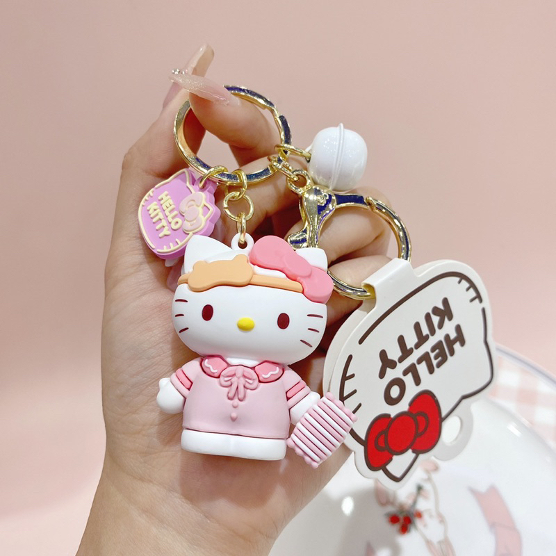 Móc Khoá Kitty Nhựa Cute Cao Cấp Chính Hãng