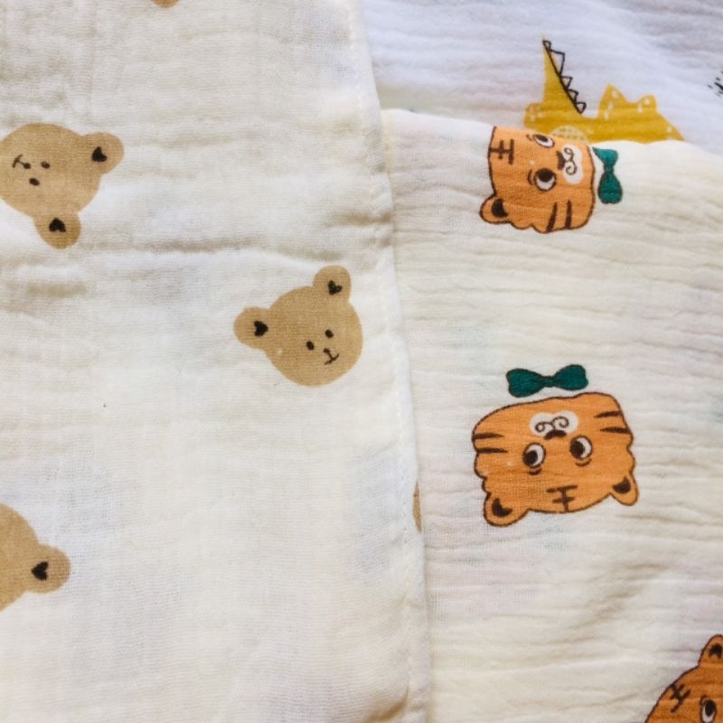 Vỏ gối chống trào ngược xô muslin dành cho bé sơ sinh cỡ đại 70*70cm