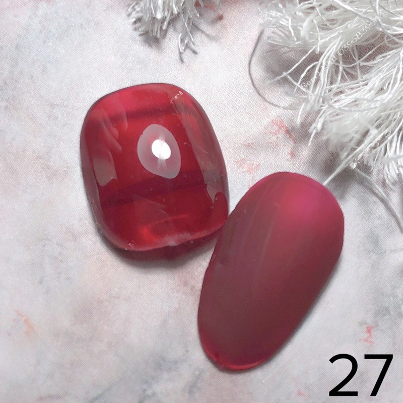 Sơn gel thạch Bobo chính hãng chất đậm đặc, bám móng, lên màu chuẩn 15ml