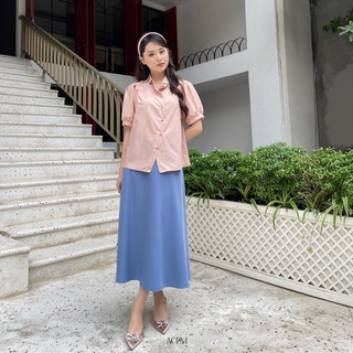 Amery Shirt / Áo sơ mi thiết kế vạt cong