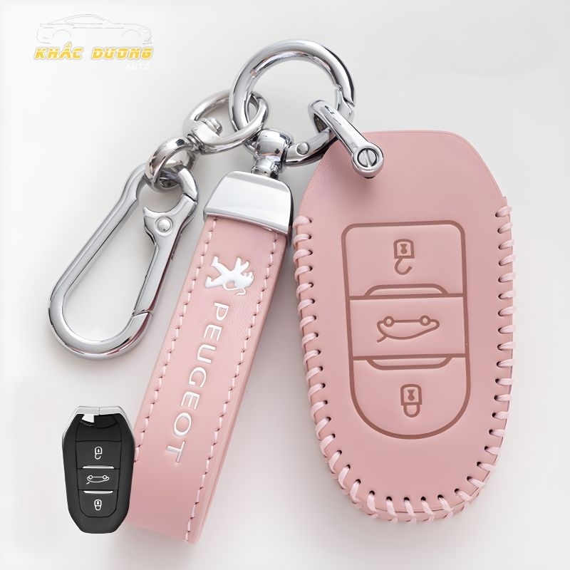 Bao da chìa khoá PEUGEOT 2008 3008 5008 cao cấp sang trọng