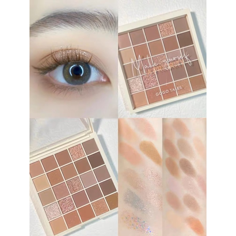 Bảng mắt gogotales 25 ô siêu bền lì màu nhiều phong cách