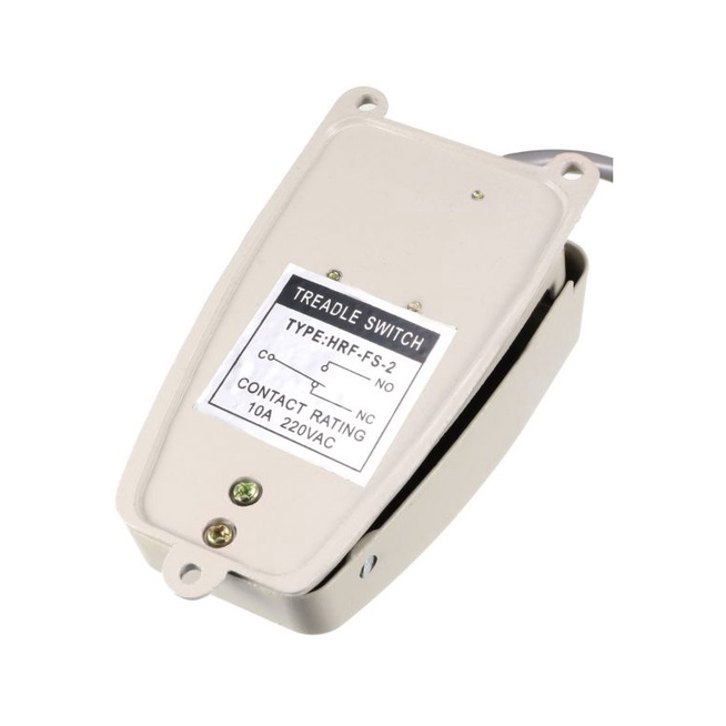 Công Tắc Bàn Đạp Chân FS2 10A-220VAC , Bàn Đạp Điện Vỏ Kim Loại Kích Thước Vừa