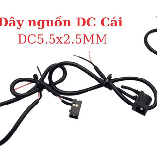 Dài Dây nguồn DC cái 5.5x2.5MM dòng cao cho nguồn Jack DC cái 5.5x2.5 KhoDienTu