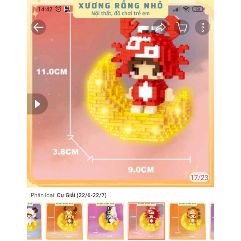 Lego 12 Cung Hoàng Đạo có đèn