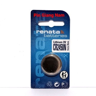 Pin CR2450 Renata Lithium 3V Siêu Bền vỉ 1 viên Hàng Nhập Khẩu