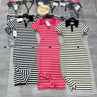 Váy polo kẻ sọc ngang