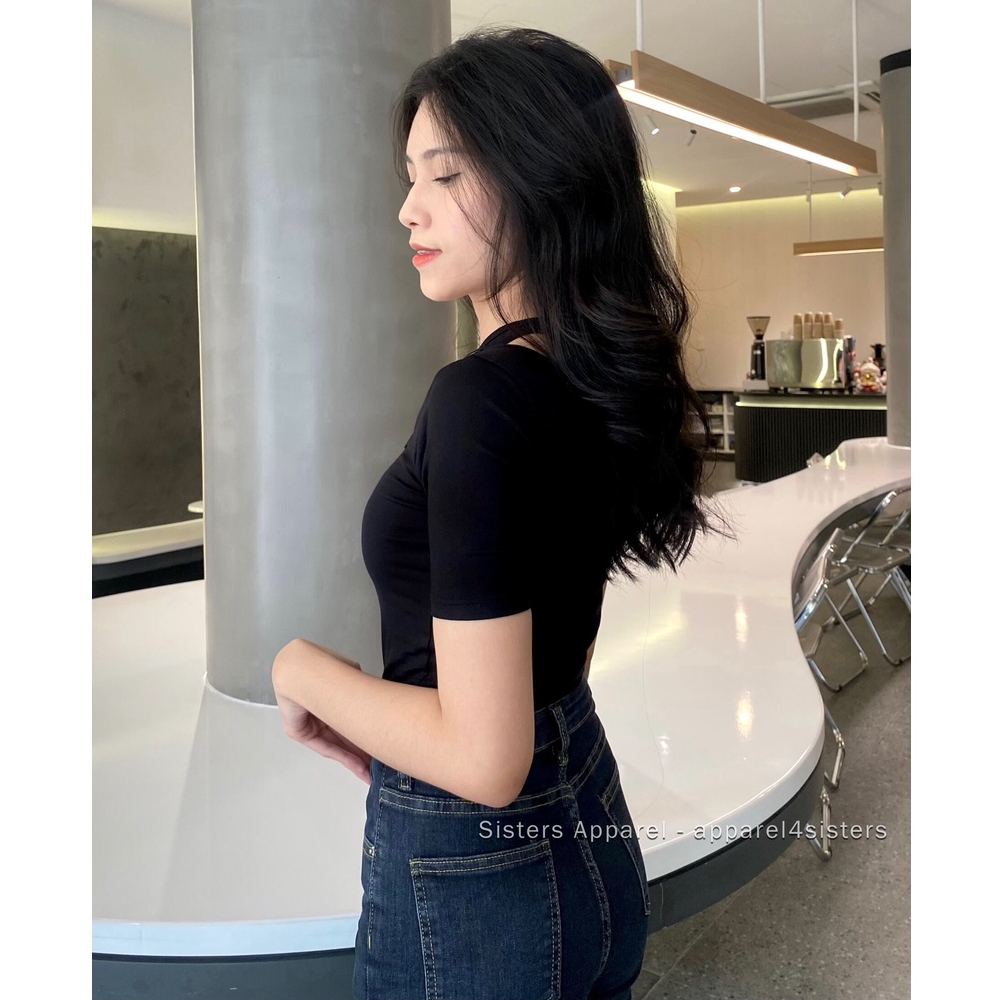 Quần skinny jeans ống đứng xắn gấu - QJ358