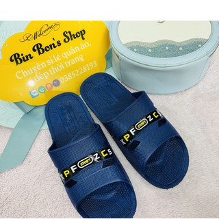 Dép nam quai ngang 2 màu đen, xanh size 40-43 (628)