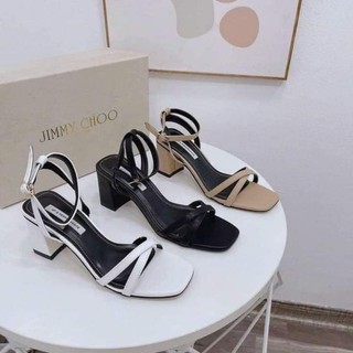 Cao gót big size 5cm,2 bản 1cm đan chéo,hậu quấn,mũi vuông, bigsize 32 đến 45