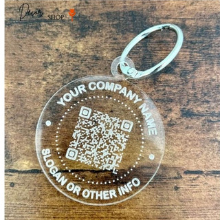 Móc khóa QR in theo yêu cầu treo chìa khóa, balo đi học