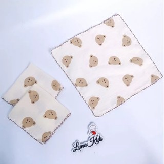 5 Chiếc Khăn Sữa Muslin Cho Bé 2 Lớp Cao Cấp Siêu Mềm (Khăn Muslin)